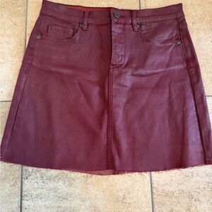 Blank NYC Deep Red Mini Skirt